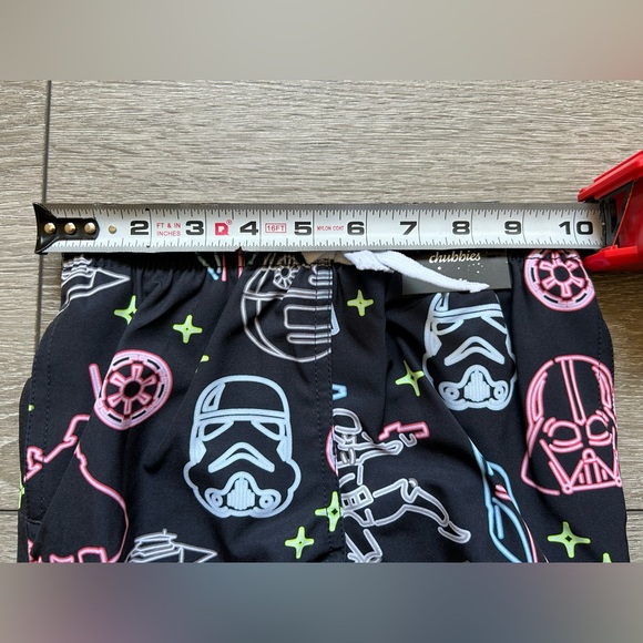 NWT CHUBBIES Star Wars The Rule Of Galaxy’s Swim Trunks for Kids Size 5T - Picture 2 of 10